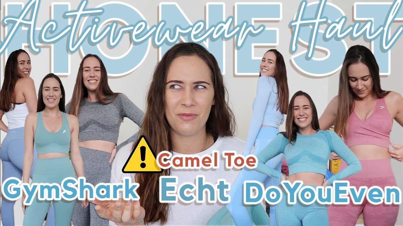 COMPARING 2020 ACTIVEWEAR | Gymshark review + DoYouEven haul + Echt Apparel shorts & leggings Try On