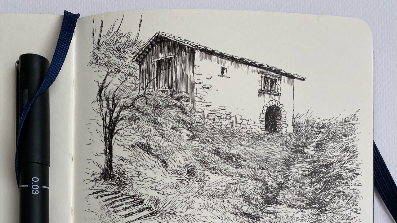 How to Draw a Sketch With Ink. Tutorial Ink (1)