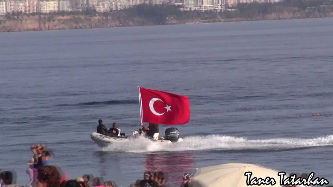 Türk Yıldızları Gösteri Uçuşu Konyaaltı Antalya 29 Ekim 2013