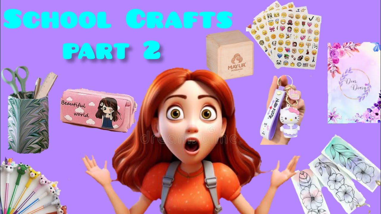 Diy 9 School Supplies / Diy School Craft💡/ Asma Creation