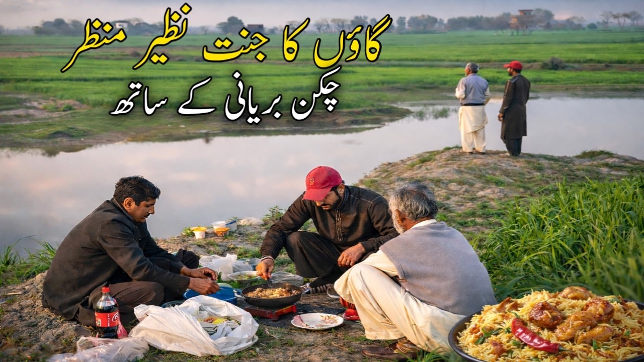 Naturally beautiful village Life Make biryani