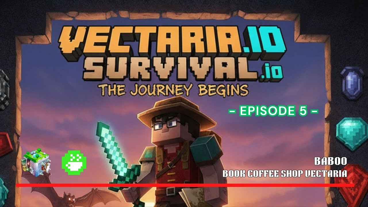 Survival in Vectaria.io with BaBoo｜Episode 5｜Book Coffee Shop #vectaria
