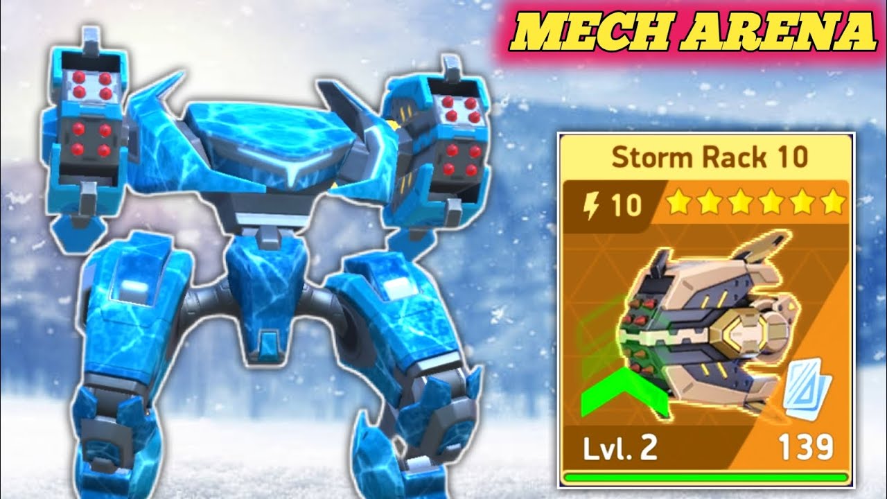 Stalker with Storm Rack 10 Gameplay - Mech Arena