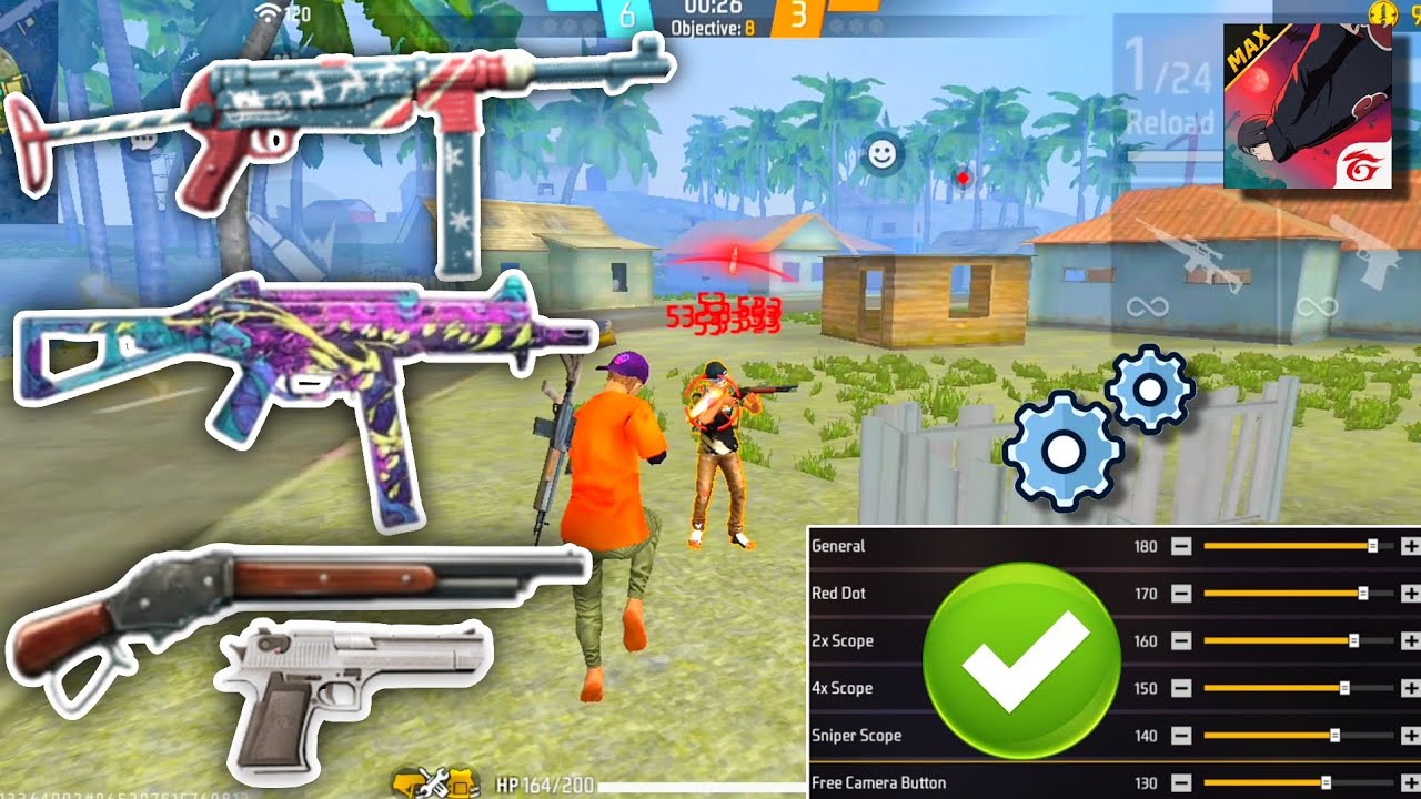 Free Fire Headshot setting 2025 ⚡ Best Sensitivity Settings ⚙️| Sensitivity + Hud Settings Free Fire