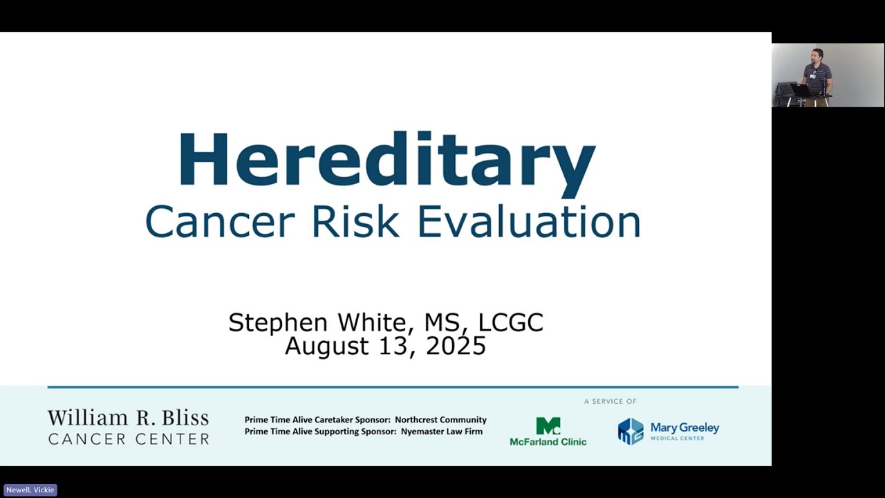 Prime Time Alive- When to Consider Evaluation for Hereditary Cancer 8/13/25