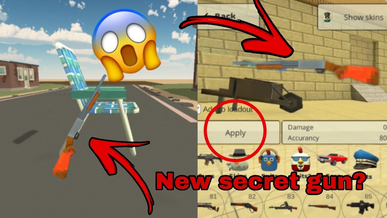 New secret gun in chicken gun 😱 chicken gun new update v5.4.04