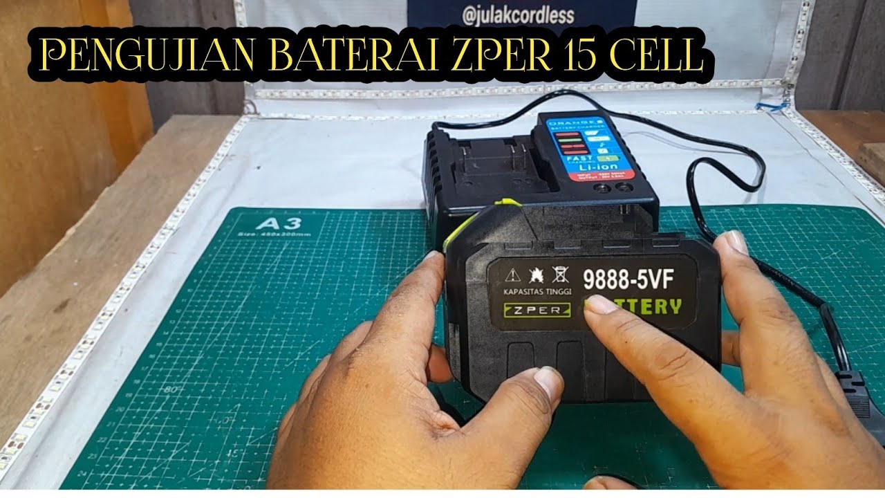 Pengujian baterai ZPER 15 cell