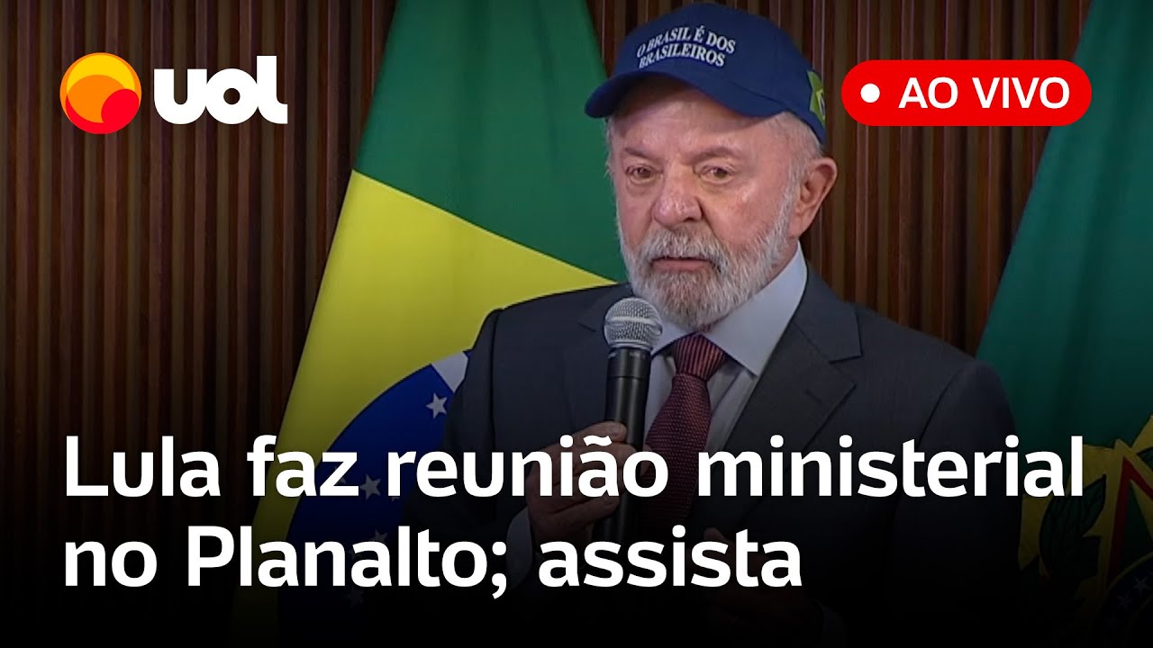 Lula fala ao vivo em reunião ministerial no Planalto com os ministros do governo; assista