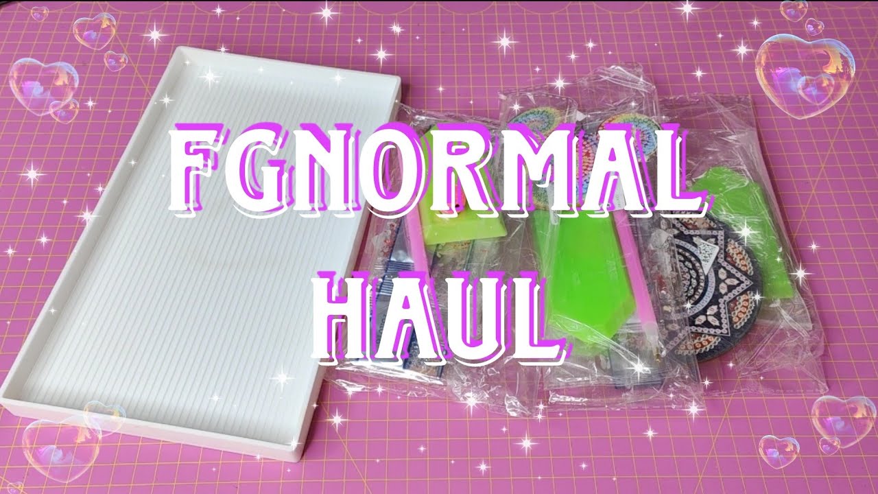 Unboxing, HAUL Fgnormal ! Diamond Painting Untersetzer,  Anhänger und ein Riesenschiffchen ! 🤣💎❤