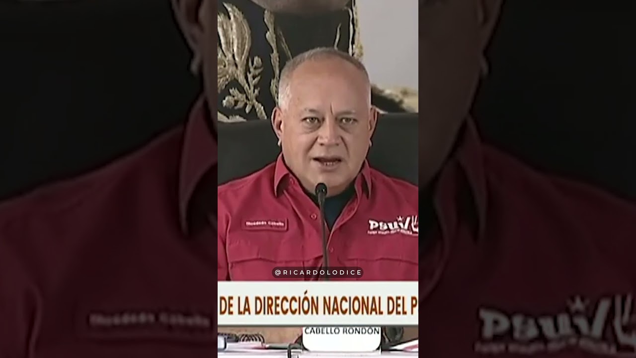 Diosdado Cabello habla sobre la CANDIDATURA de EDMUNDO GONZ&Aacute;LEZ URRUTIA