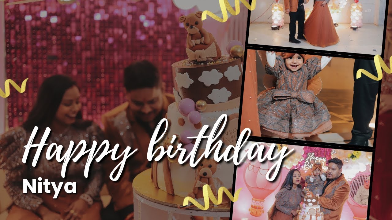 Nitya ki 1st birthday party 🥳  #birthdayparty #nitya #trend (vlog-94)