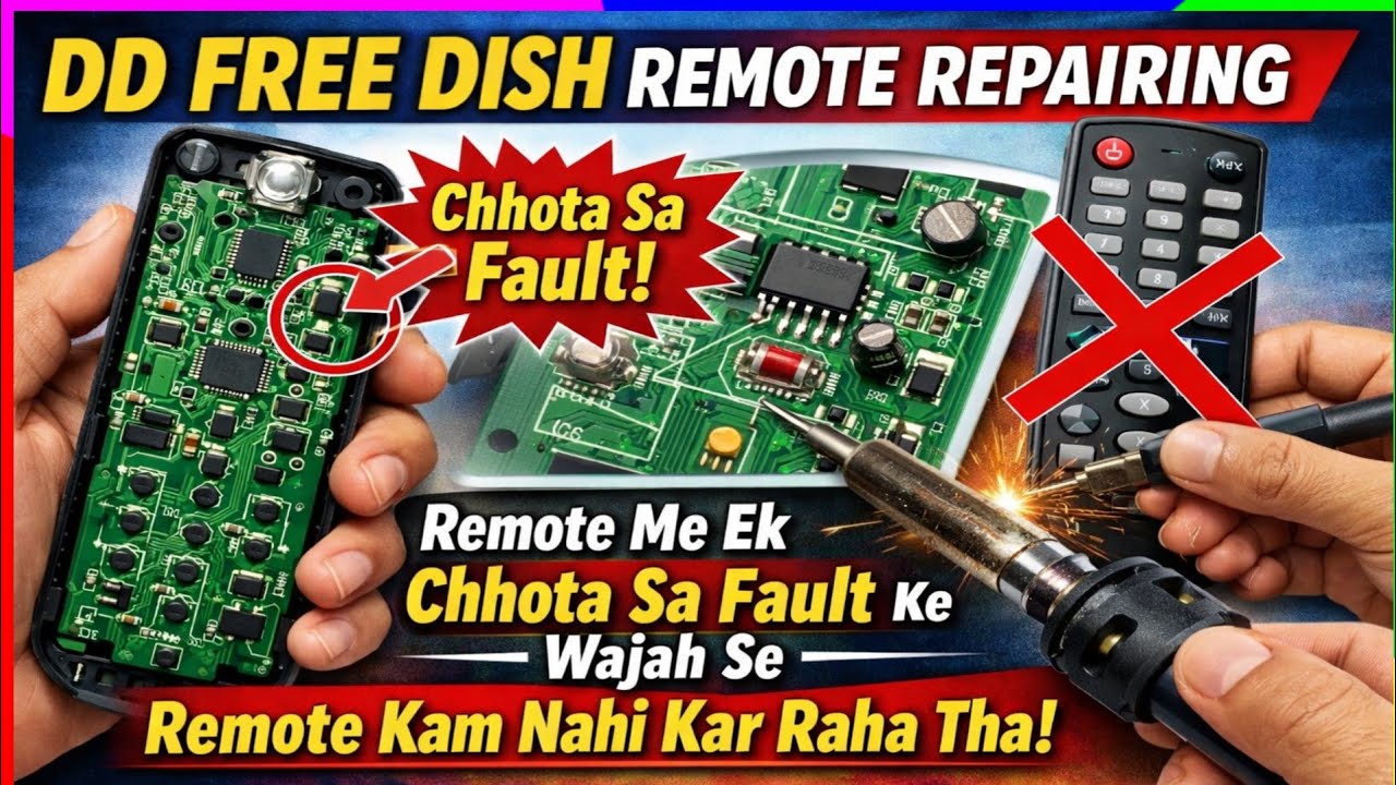 DD Free Dish Remote Repair Trick | 5 Minute Solution 