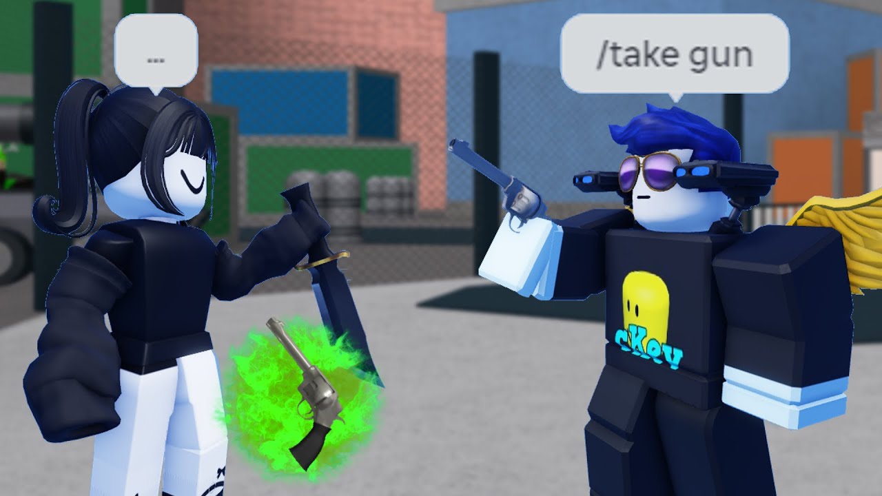 Trolling Noob Camper with Admin Powers.. (Murder Mystery 2)