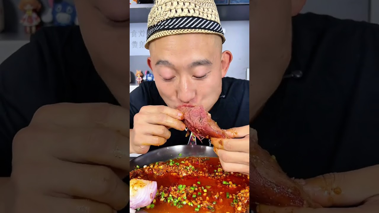 It feels so good to eat meat in big bites #beeftongue
