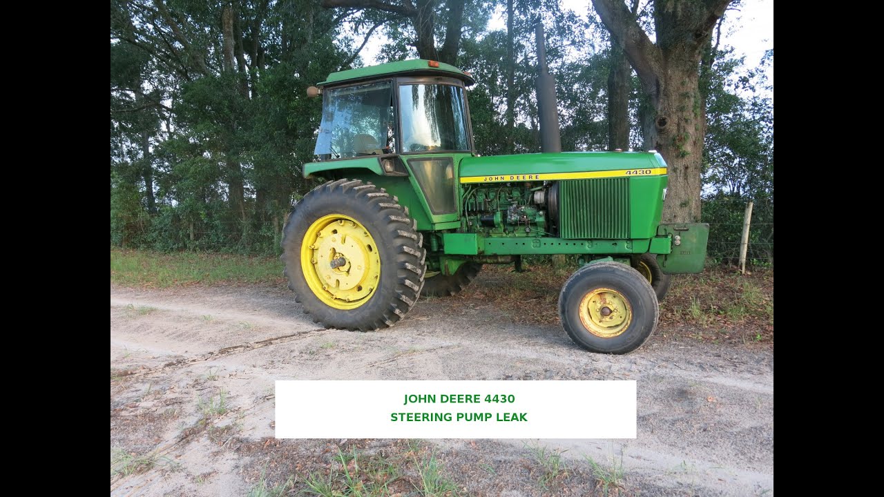John Deere Steering Pump Repair