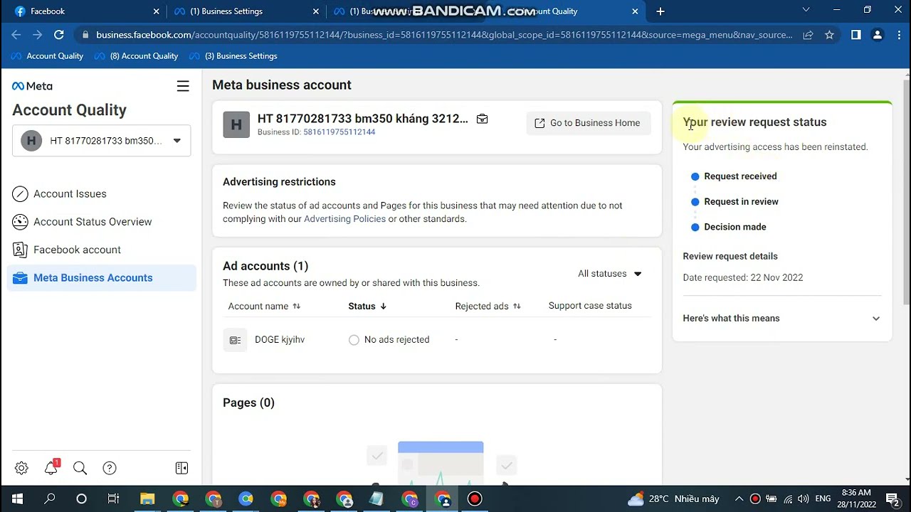 Buy profiles BM -Business manager  (appealed successful) Reinstated facebook, Please contact us