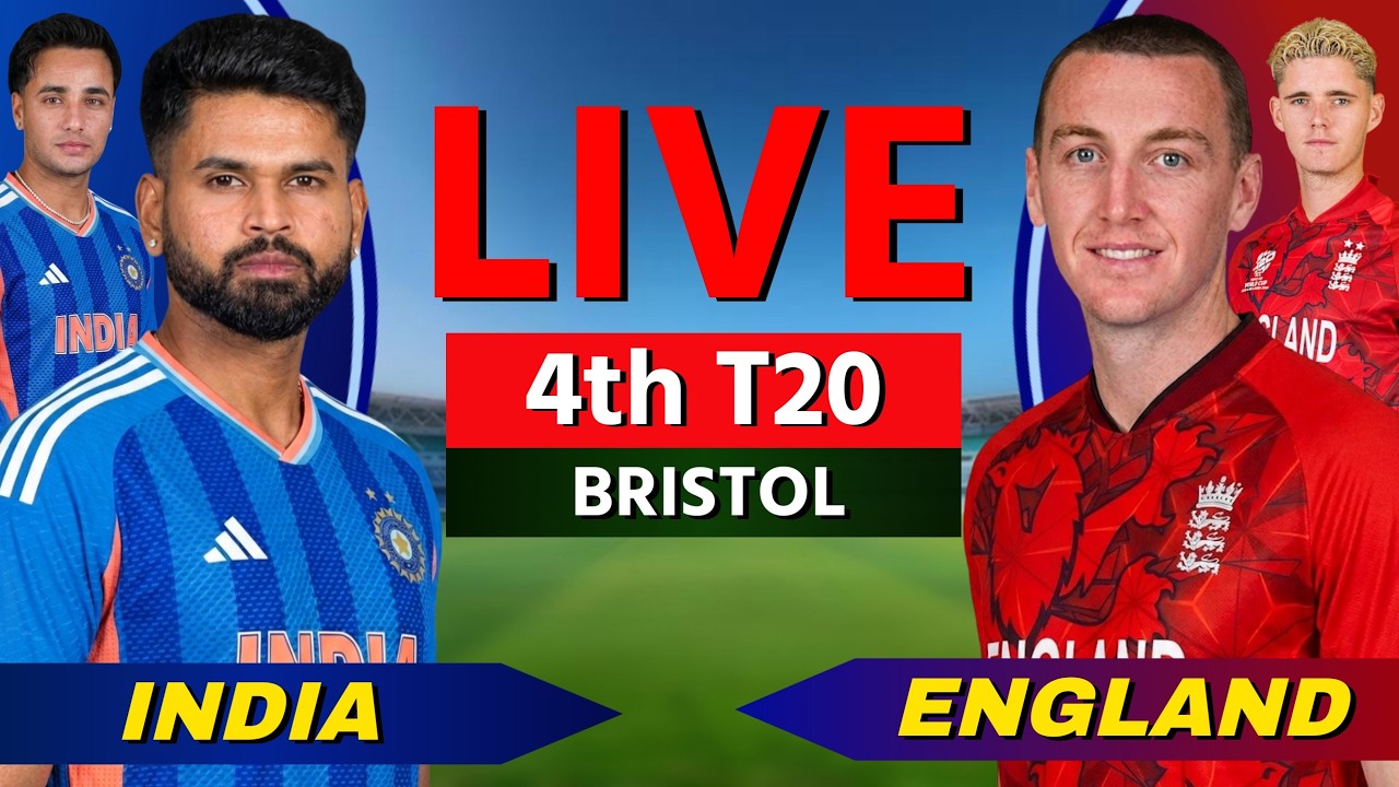 🔴 LIVE: India vs England, 4th T20I 2026, Live Cricket Match Scores, Commentary, IND vs ENG Live