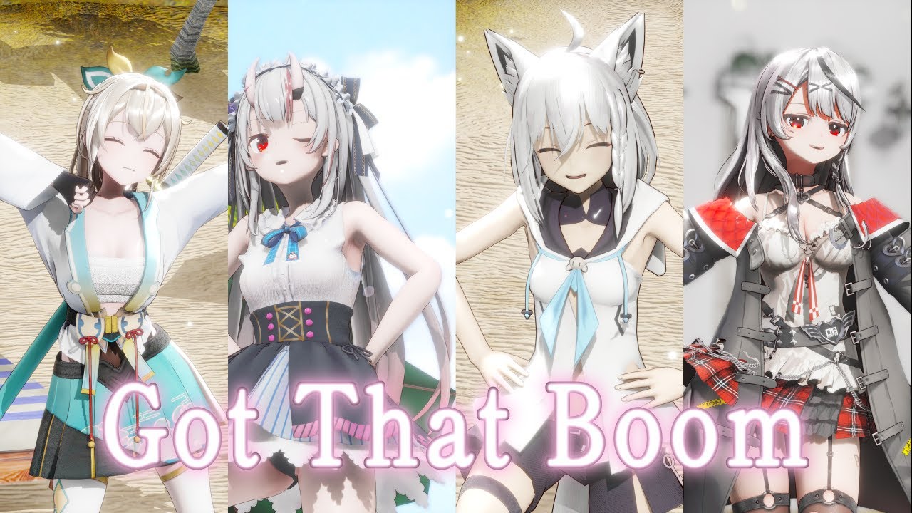 【hololive MMD】Got That Boom  - 風間いろはx百鬼あやめx白上フブキx沙花又クロエ【4K】