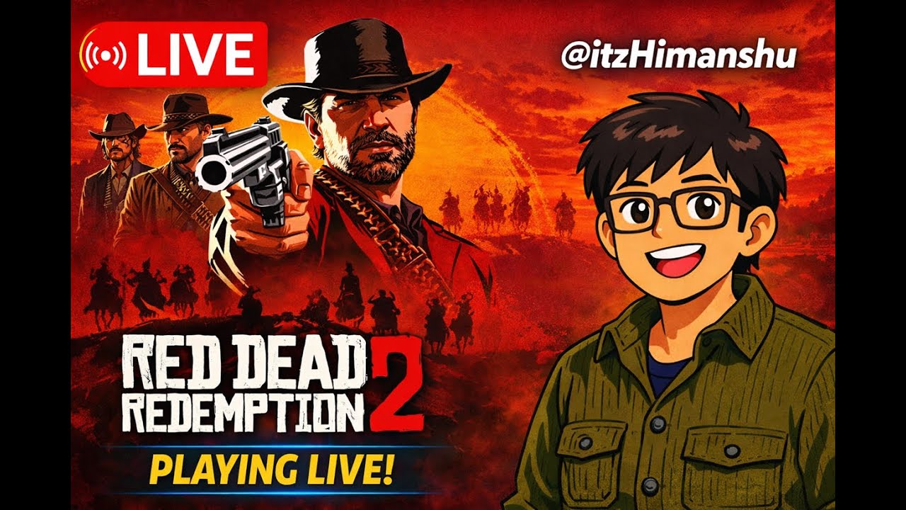 RED DEAD REDEMPTION 2 🔴 LIVE | Outlaw Journey Begins | itzHimanshu #gta #rdr2