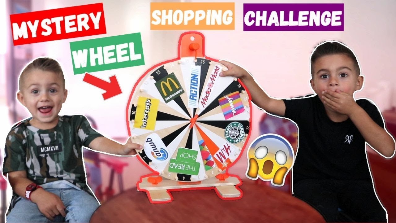 MYSTERY WHEEL BEPAALT WAAR WE MOETEN SHOPPEN! | LAKAP JUNIOR
