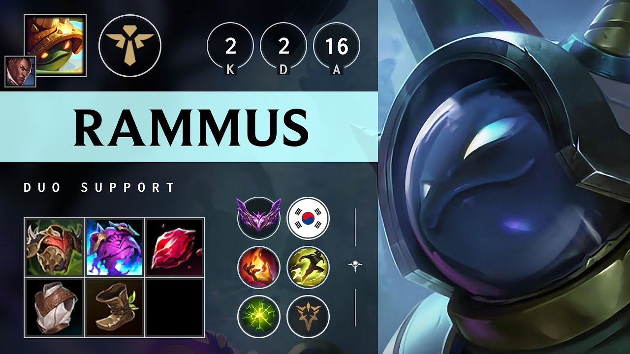 Rammus Support vs Zyra - KR Master Patch 25.21