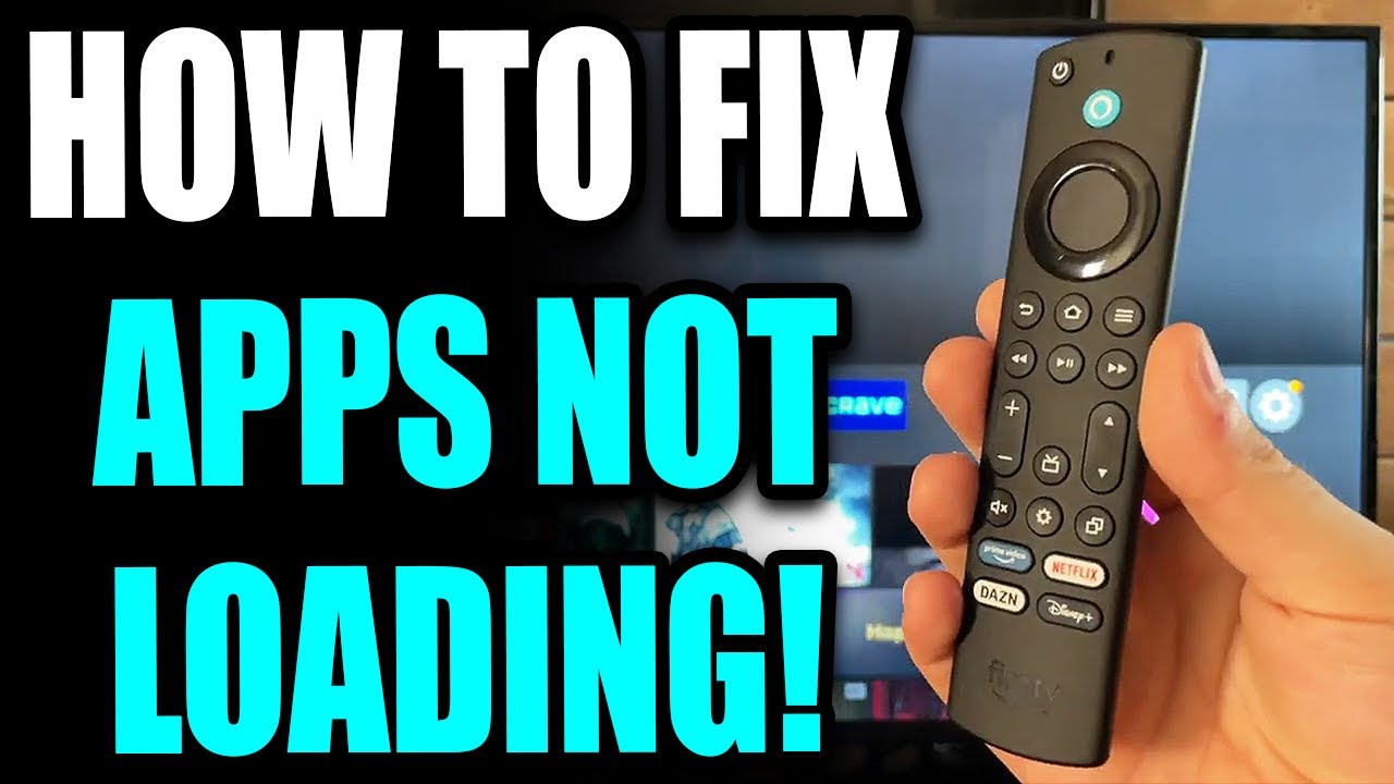 FireStick 4K Max: How to Fix Apps Not Loading on Home Menu
