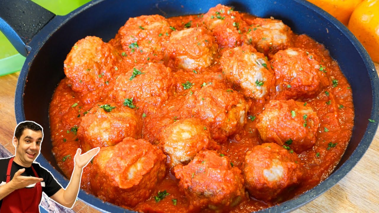 🍽️👏 Cómo hacer las MEJORES albóndigas en salsa del mundo | Receta FÁCIL y DELICIOSA