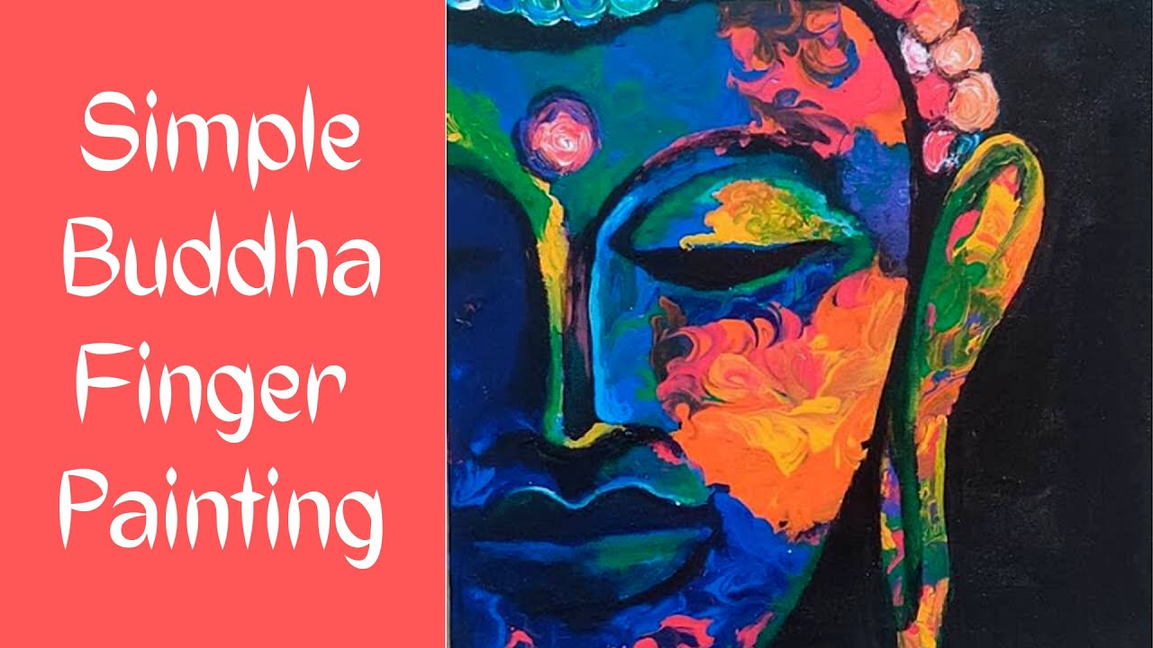 Colorful Buddha Finger Painting Tutorial