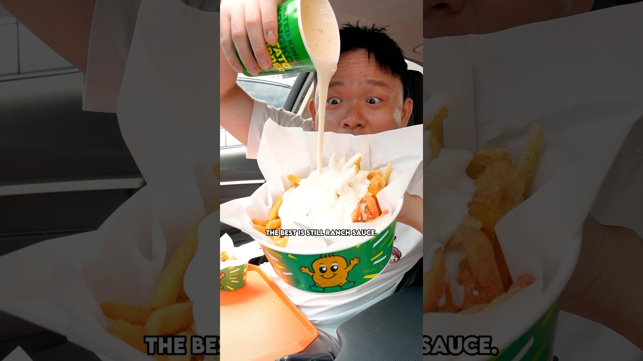 Malaysia 🇲🇾 Potato Corner New Sauce! #hungrysam #reallygoodornot #potatocorner