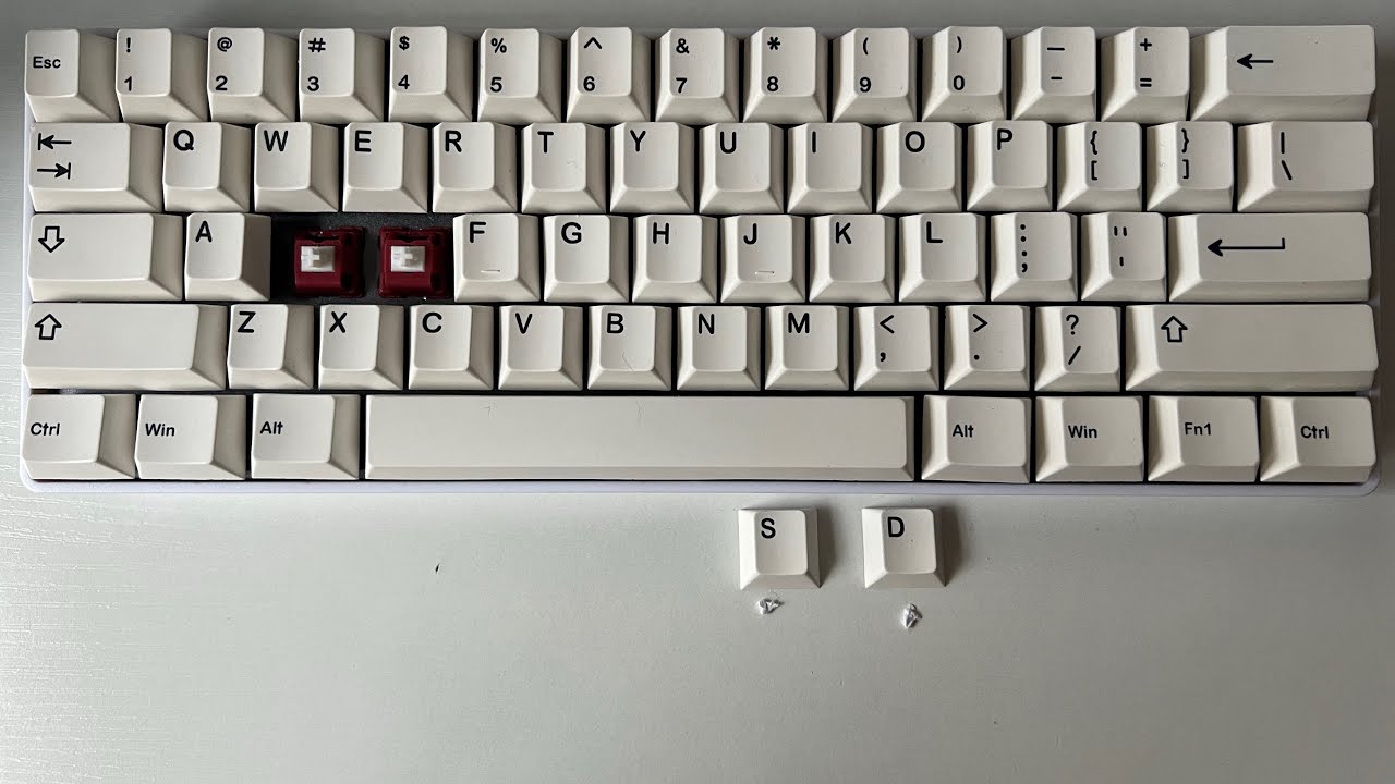 Paper Mod | How To Fix Interference With Cherry Profile Keycaps On North Facing Pcb