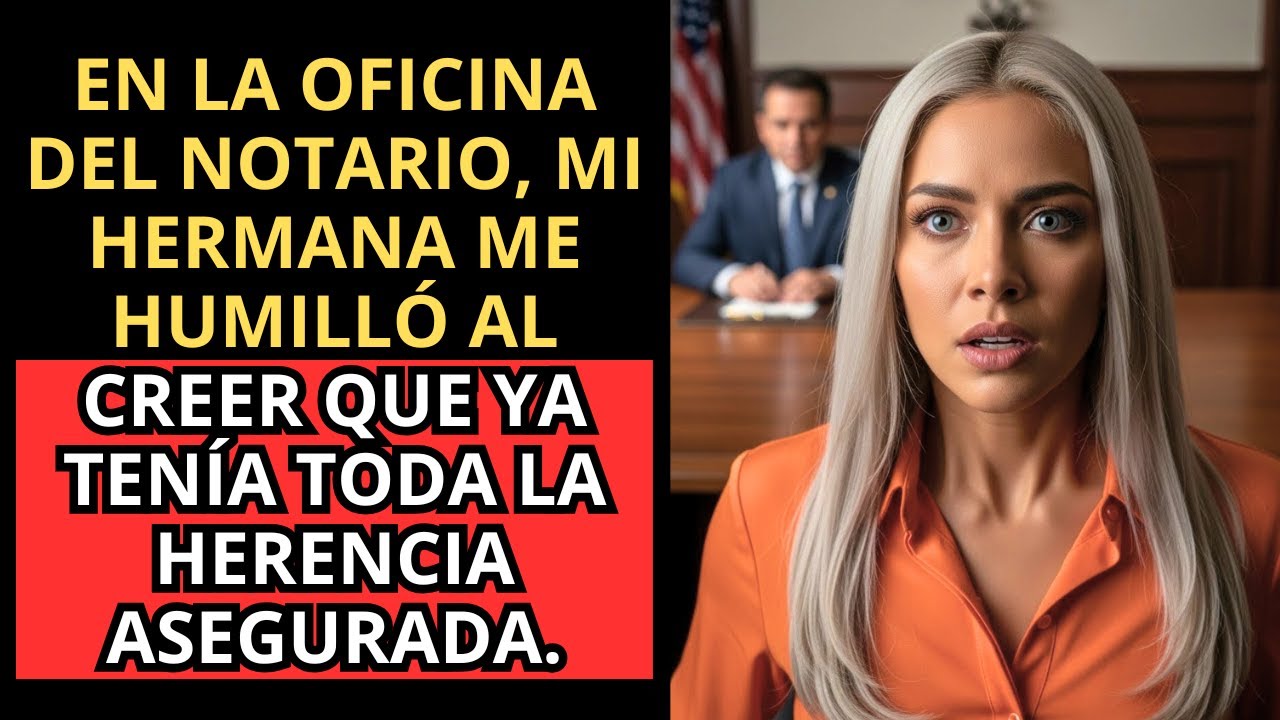 Mi hermana se quedó con todo… hasta que el notario hizo una pausa...