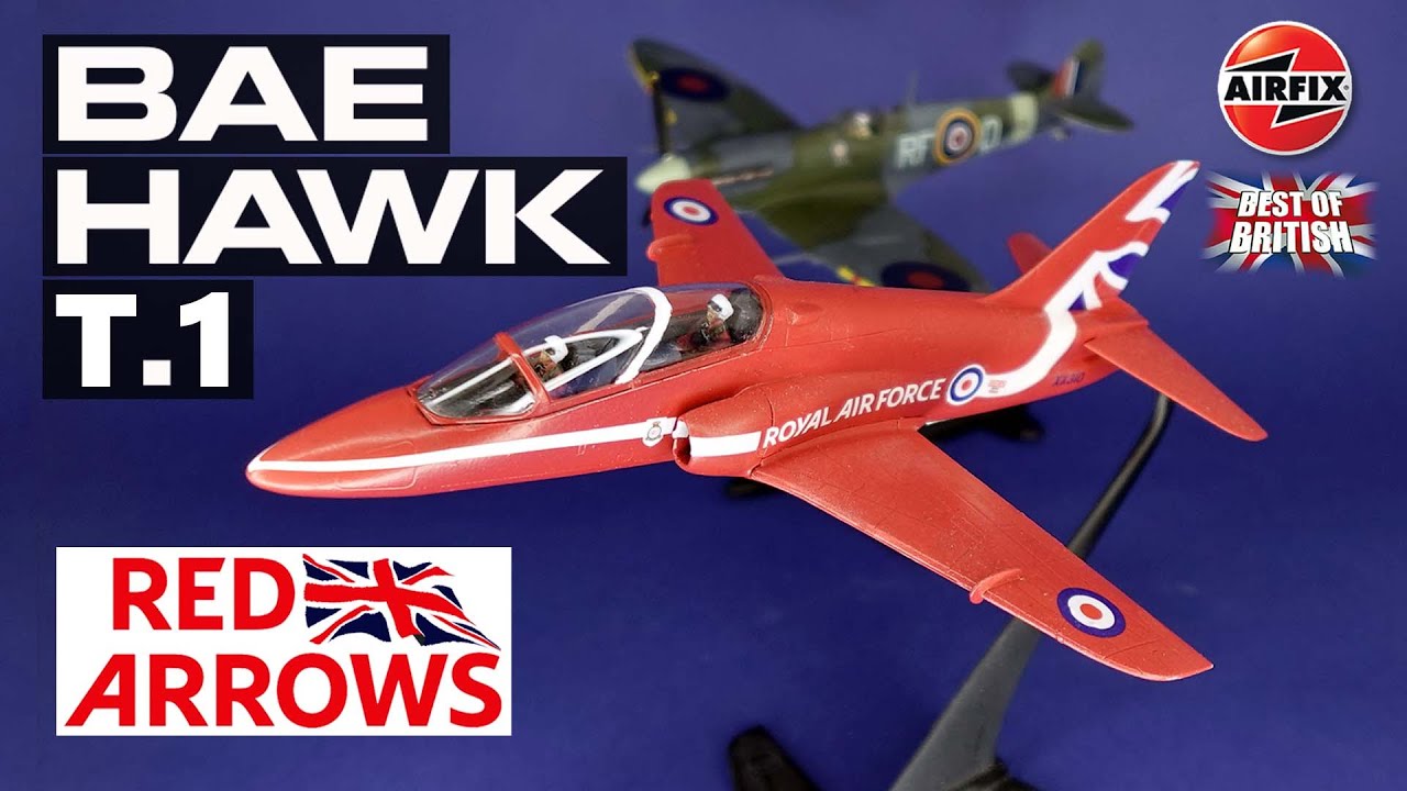 Airfix 1/72 Scale RAF Red Arrows Hawk (Best Of British Starter Set Part Two)