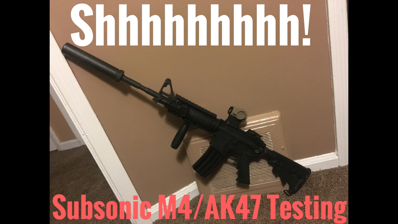 M4/AR-15 AK47 Subsonic Ammo Testing