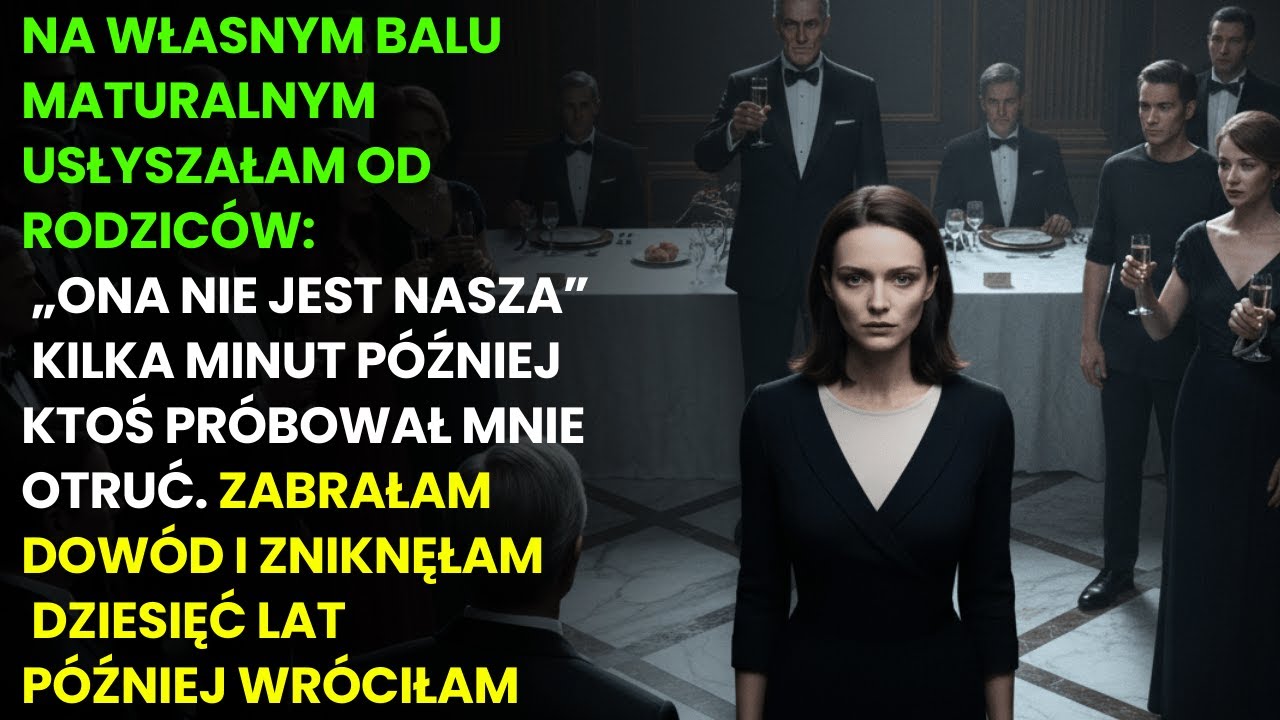 Podczas uroczystej kolacji po maturze moi rodzice powiedzieli przy wszystkich,że nie jestem ich córk