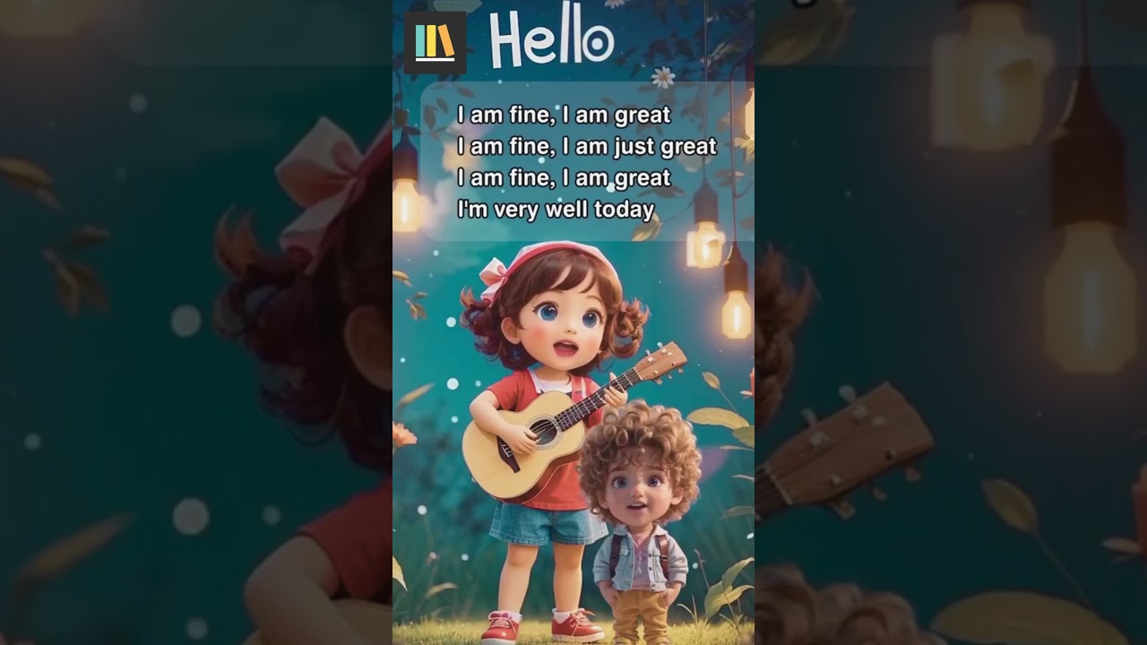 Hello Song for Kids | Fun English Greeting Rhyme  |Say Hello with a Smile!