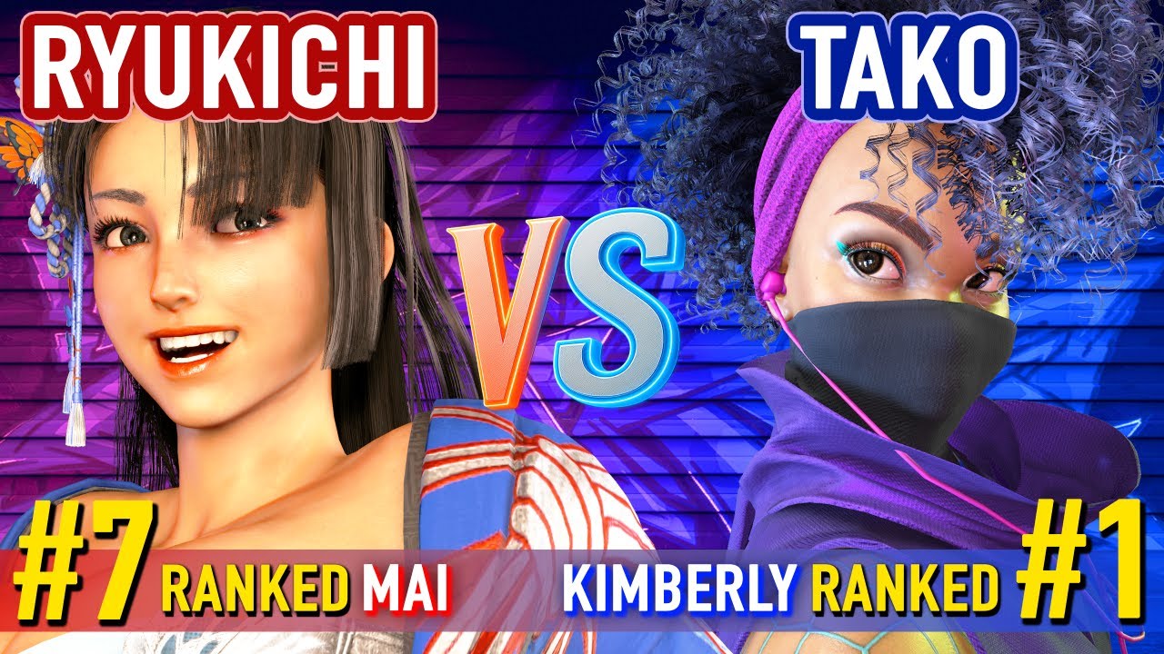 SF6 ▰ RYUKICHI (#7 Ranked Mai) vs TAKO (#1 Ranked Kimberly) ▰ High Level Gameplay