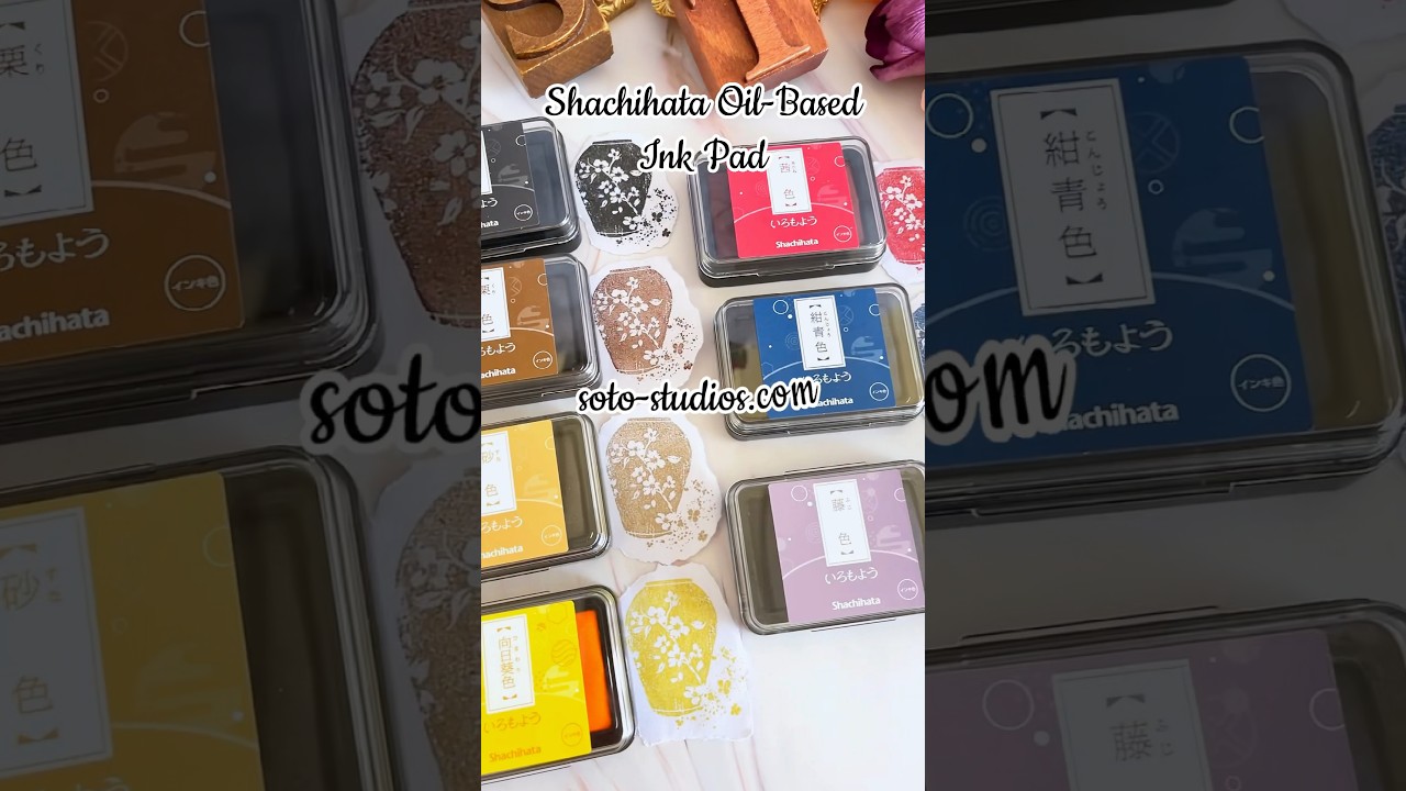 Shachihata Oil-Based Ink Pad🥰❤️ #journaling #junkjournal #scrapbooking