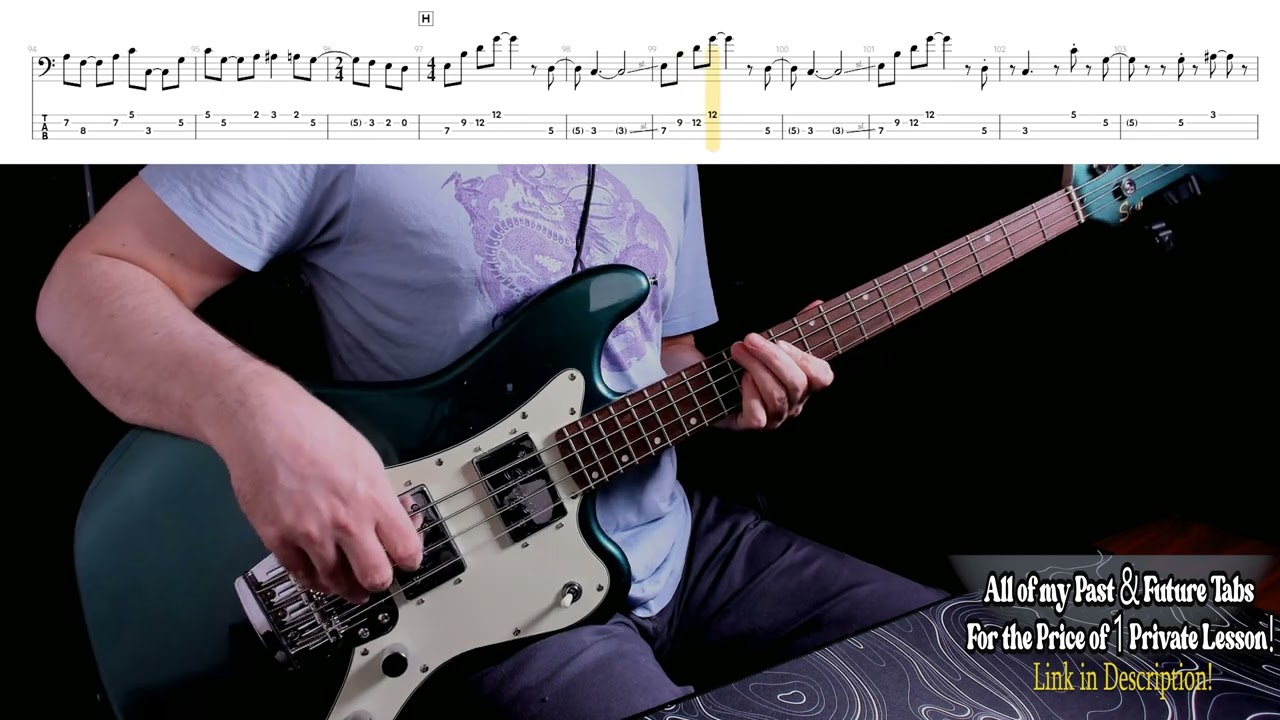 Yes -Parallels-Bass Cover with Tab-Chris Squire