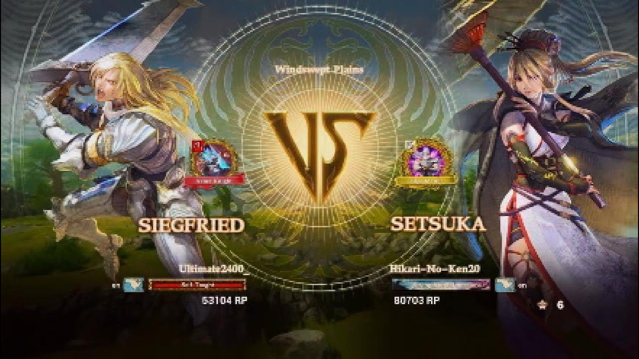 Soul Calibur 6: Ranked Match 506 (Siegfried VS Hikari-No-Ken20)