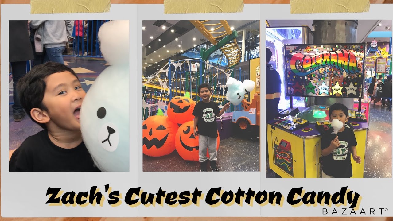 THE HUGE AND CUTEST COTTON CANDY AT WEST EDMONTON MALL, CANADA || ZACHZIAHZION