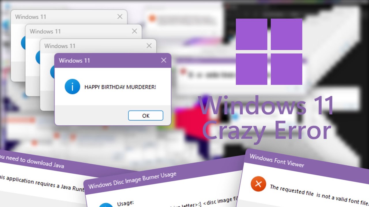 renfe11!!! | Windows 11 Crazy Error