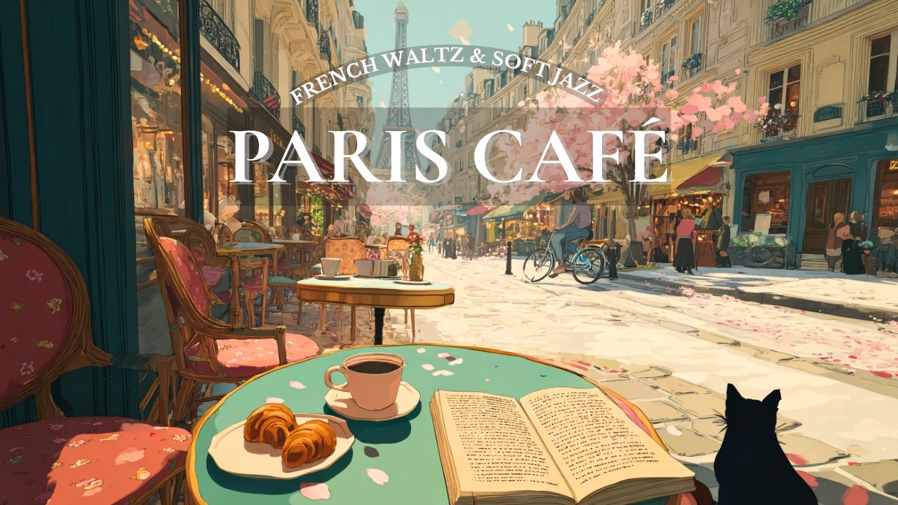 𝐏𝐚𝐫𝐢𝐬 𝐂𝐚𝐟𝐞 𝐕𝐢𝐞𝐰 🌸 | French Instrumental Music | Waltz & Soft Jazz (2H)