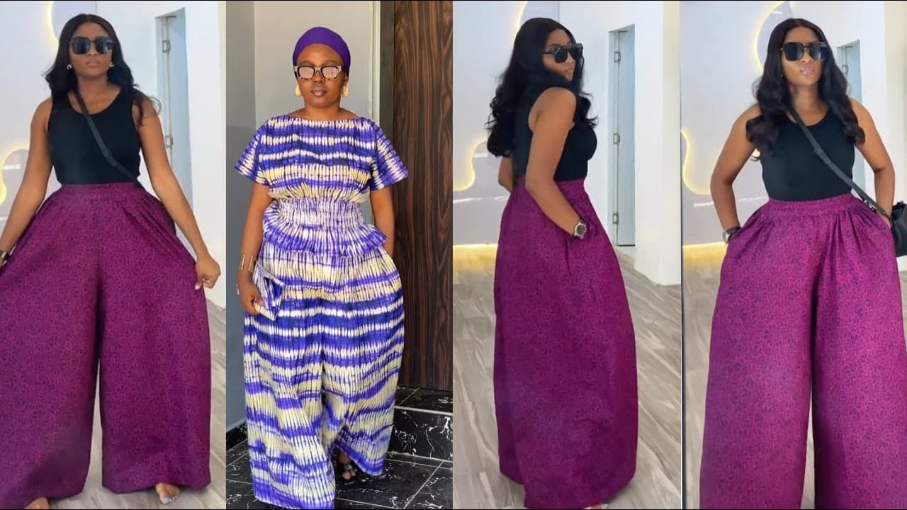 How to Make a SUPER JUMBO Palazzo Pant | EXTRA WIDE ANKARA PANT