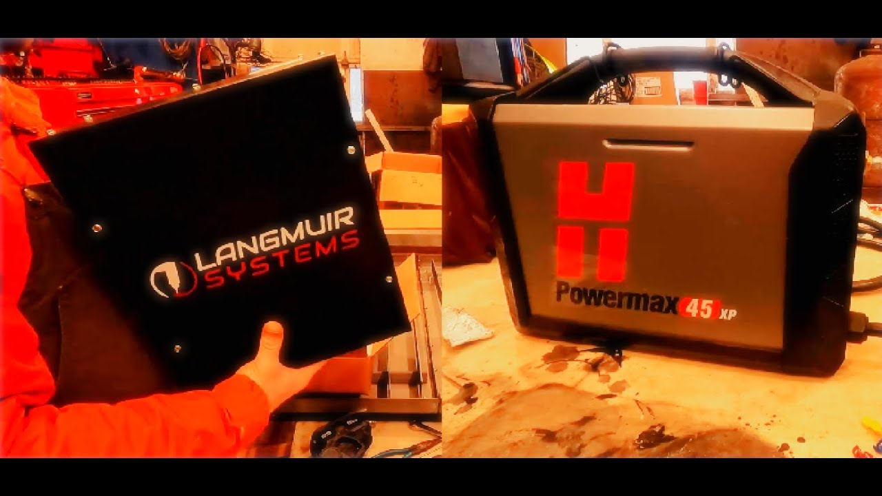 CNC PLASMA TABLE! Langmuir Systems Crossfire Pro Assembly and Hypertherm Powermax 45 XP Modification