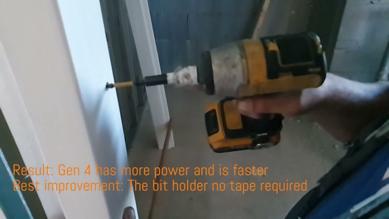 Impact driver Comparison DCF 809 and DCF 889 (slow motion)