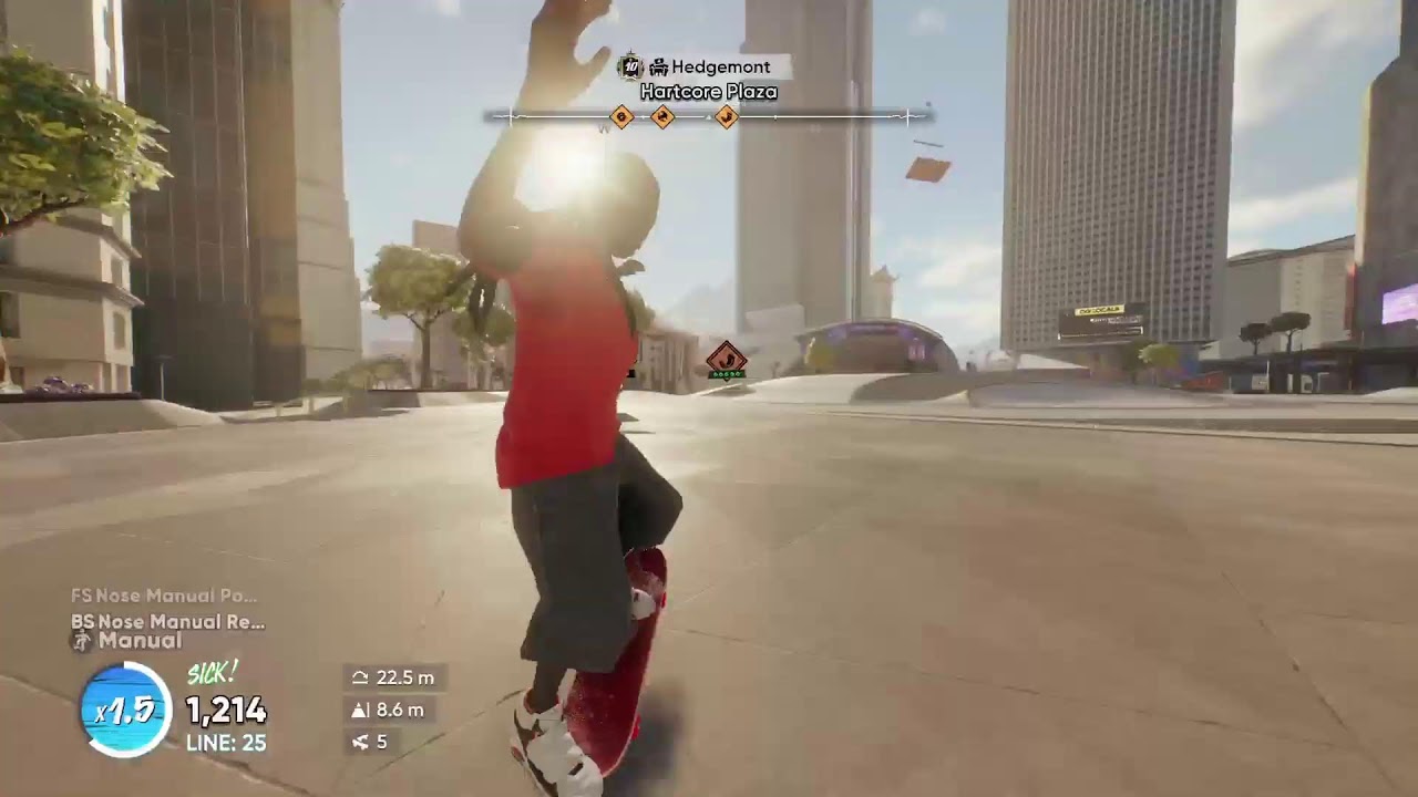 Skate Tricklining and Chilling