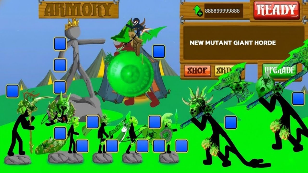 New Savage Super Boss Army with the Most Powerful Skin Unlocked in Stick War Legacy!