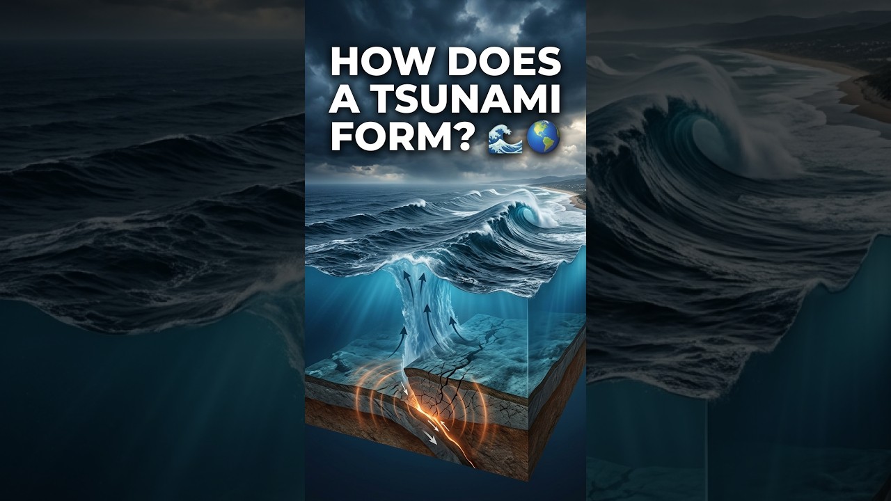 How Does a Tsunami Form? 🌊 | From Ocean Earthquake to Giant Waves
