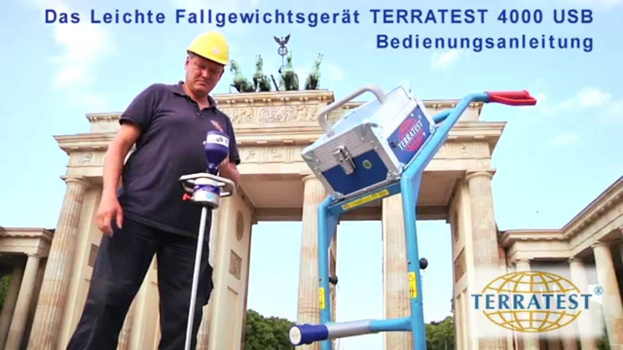 Bedienungsanleitung für das Leichte Fallgewichtsgerät TERRATEST 4000 USB