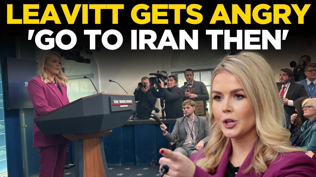 Karoline Leavitt LIVE: &lsquo;You Doubt The President? Go To Iran &&hellip;&rsquo;: Trump&rsquo;s Secy Loses Cool | US News